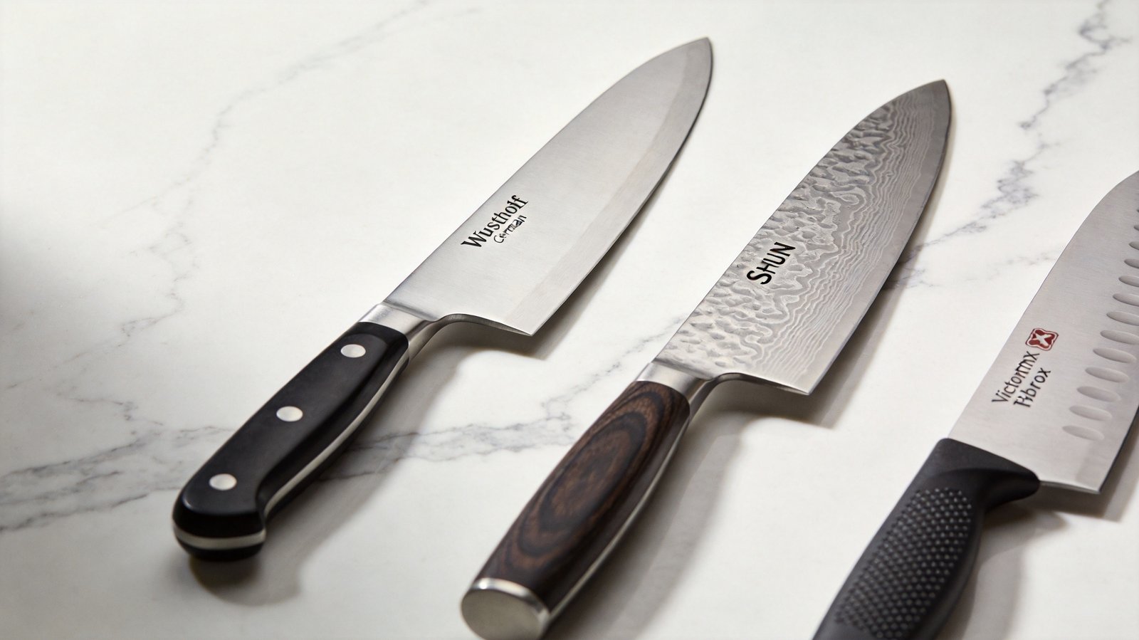 Wusthof Classic 8-Inch Chef Knife on marble countertop