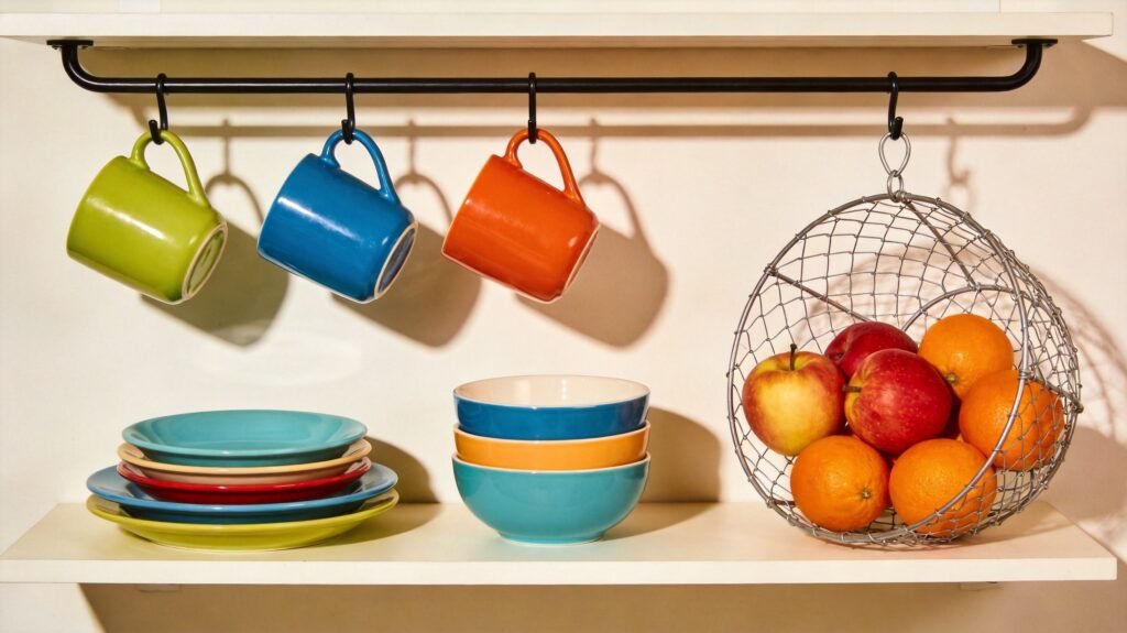 ROOHUA Expandable Pot Rack Organizer